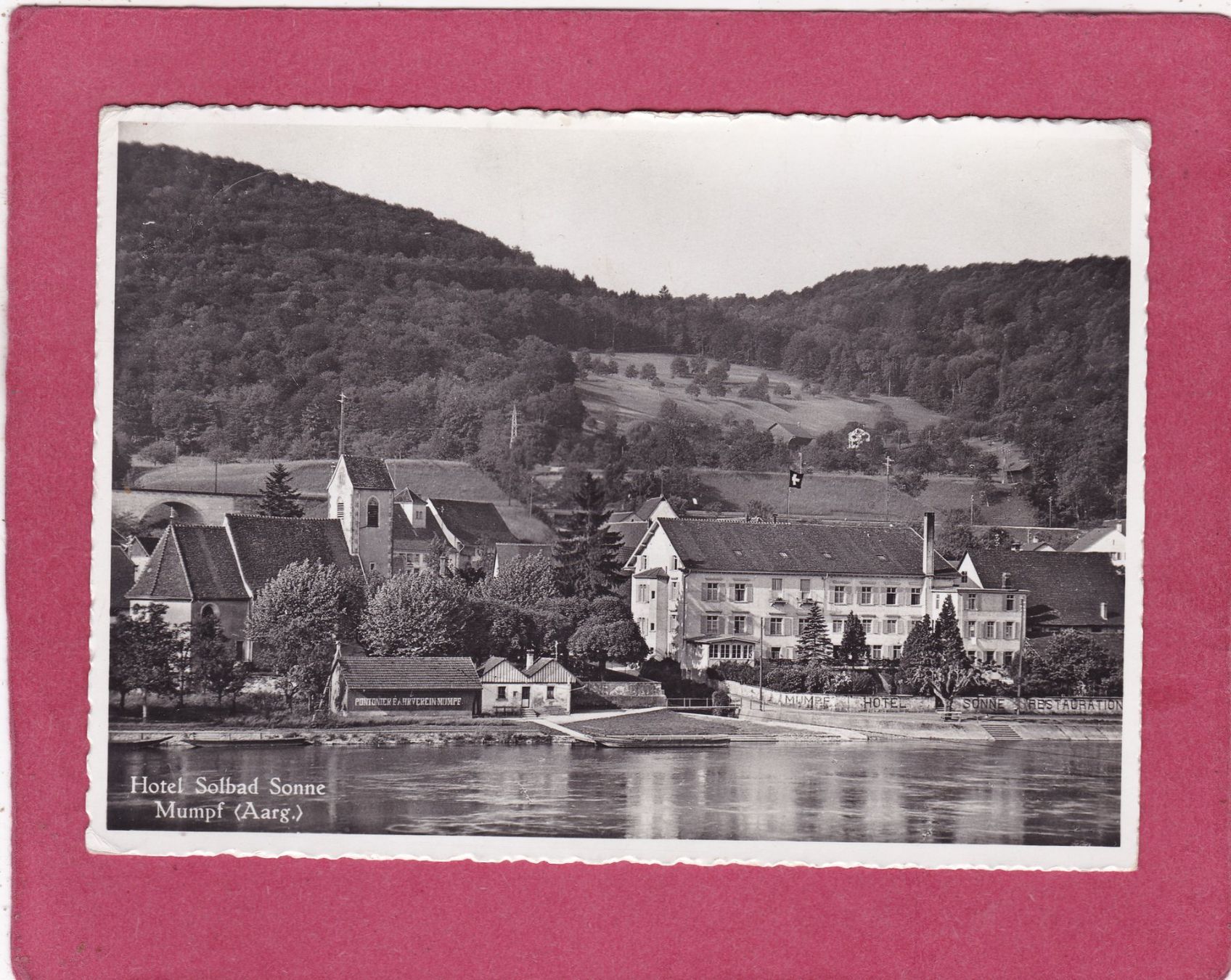 Cartoline postali: Hotel Solbad Sonne Mumpf AG – Usato da Herisau venduto da Lisegrat2008