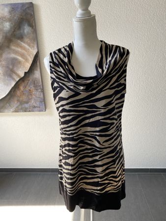 Comma Damen Kleid Zebra Muster Grösse 42 guter Zustand