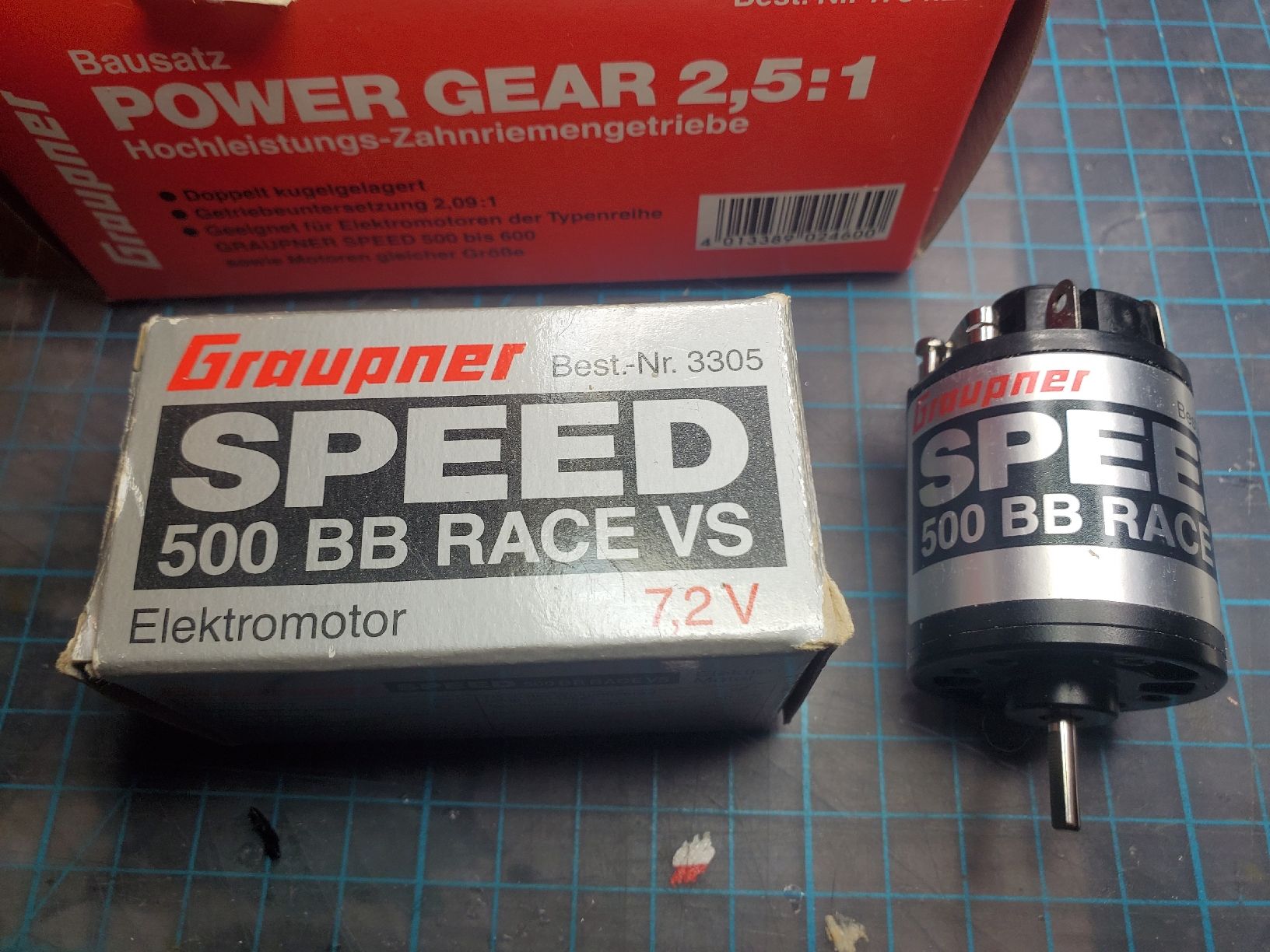 Graupner RC Kits de montage: Graupner Speed 500 BB, Power Gear 2,5:1 – Neuf avec emballage d'origine à Hausen AG par Lothar64 1
