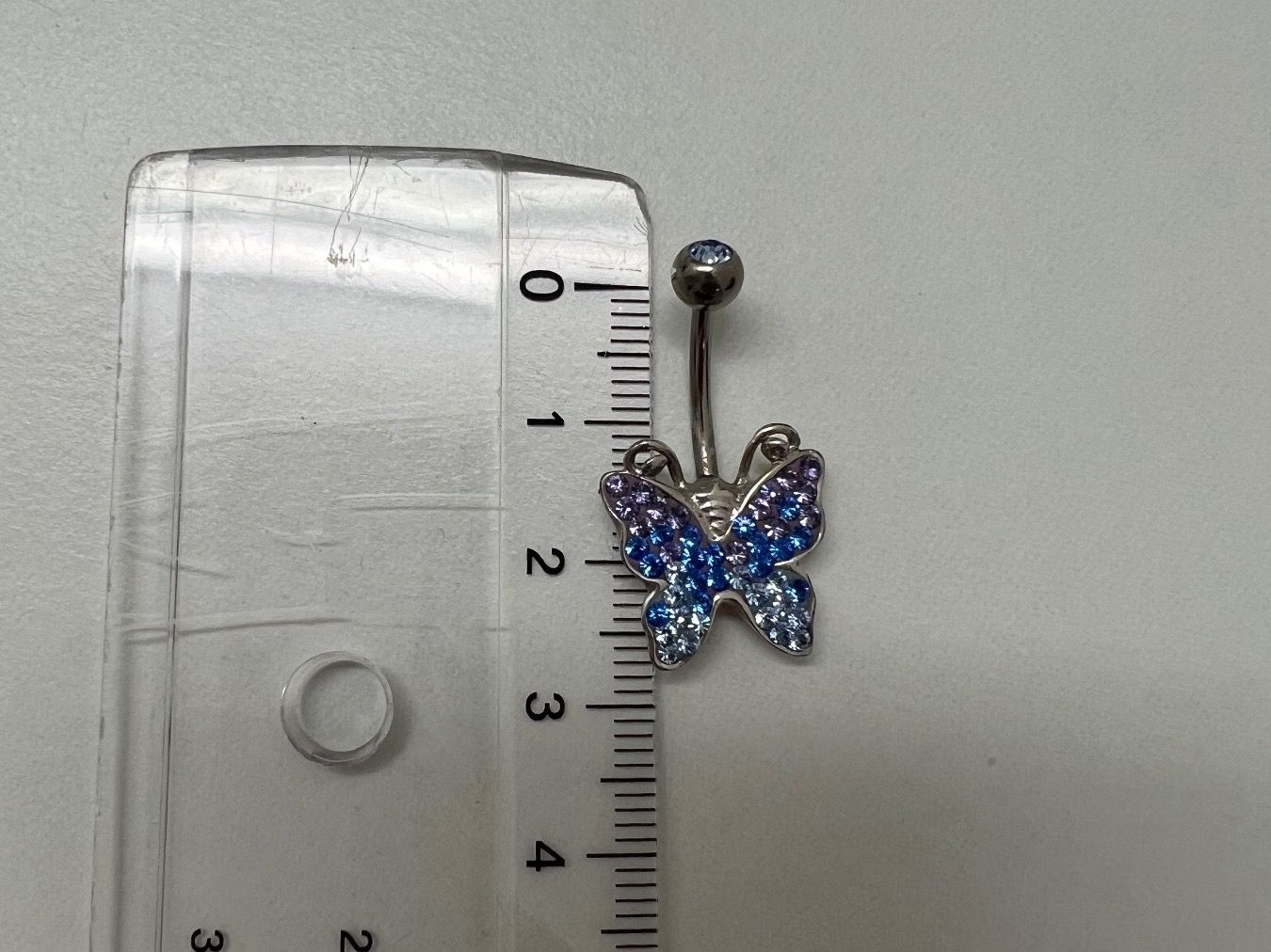Gioielli per piercing: Bauchnabelpiercing blau mit Schmetterling – Usato da Jona venduto da n.ferrari 1