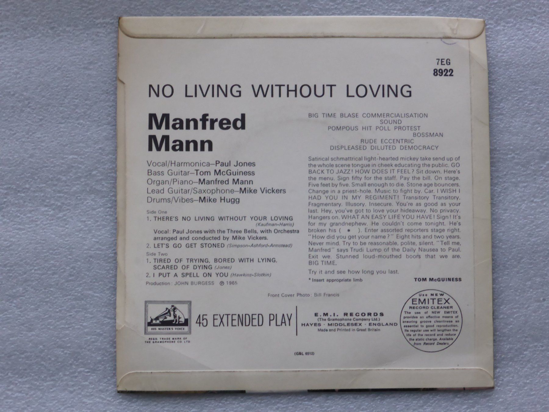 Dischi in vinile: Vinyl Single   EP  MANFRED MANN – Usato da Küssnacht am Rigi venduto da Mondkinder 3