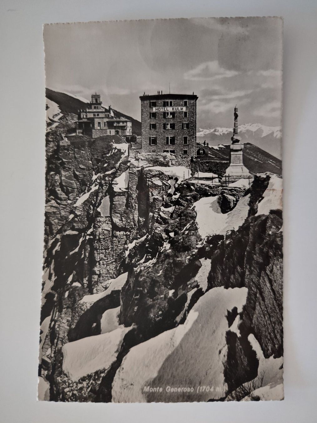 Cartoline postali: Monte Generoso Hotel Kulm dat. 1948 – Usato da Ohmstal venduto da Lebensfreude05