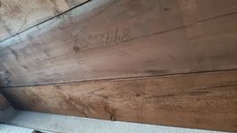 Esszimmer stuhl dunkelblau mit Holzbeinen, 4 Stueck