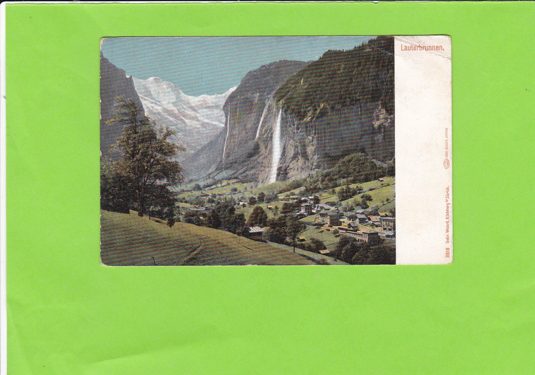 Cartoline postali: Lauterbrunnen – Usato da St. Peterzell venduto da neckertal