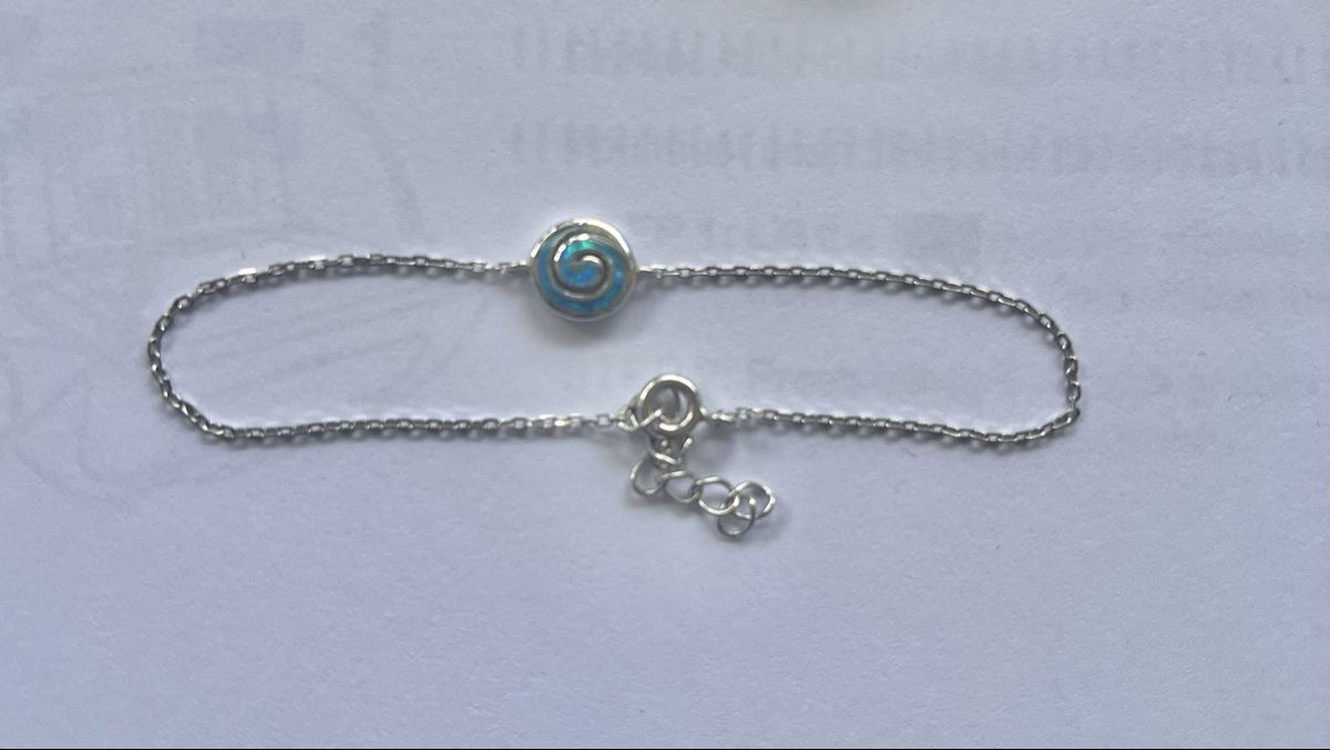 Bracciali & Braccialetti: Bracelet argent fin 925 opale bleue spirale chic – Usato da Chavornay venduto da MD_77 1