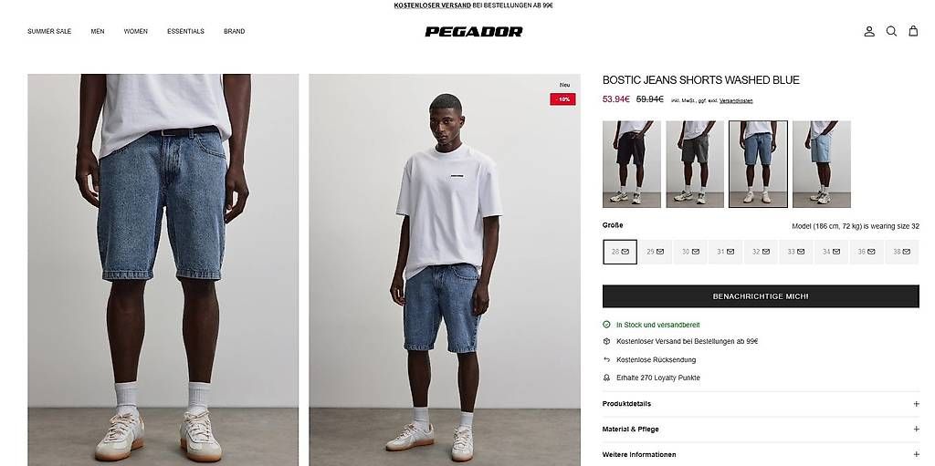 Jeans: Pegador Jeans Shorts – Gebraucht aus Schaffhausen von nicola.wo 3
