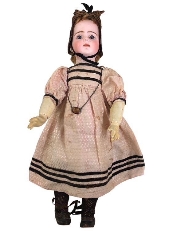 Poupée Ancienne Bébé Bru Marcheur - Taille 44 Cm, Corps D'origine, Tampon Bru (1890)