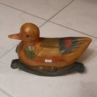 Holzente Schaukelente, Vintage Entchen, Deko