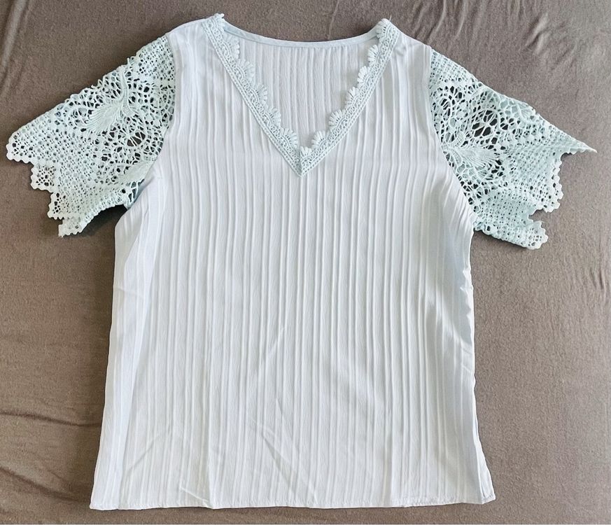 bluse hellblau