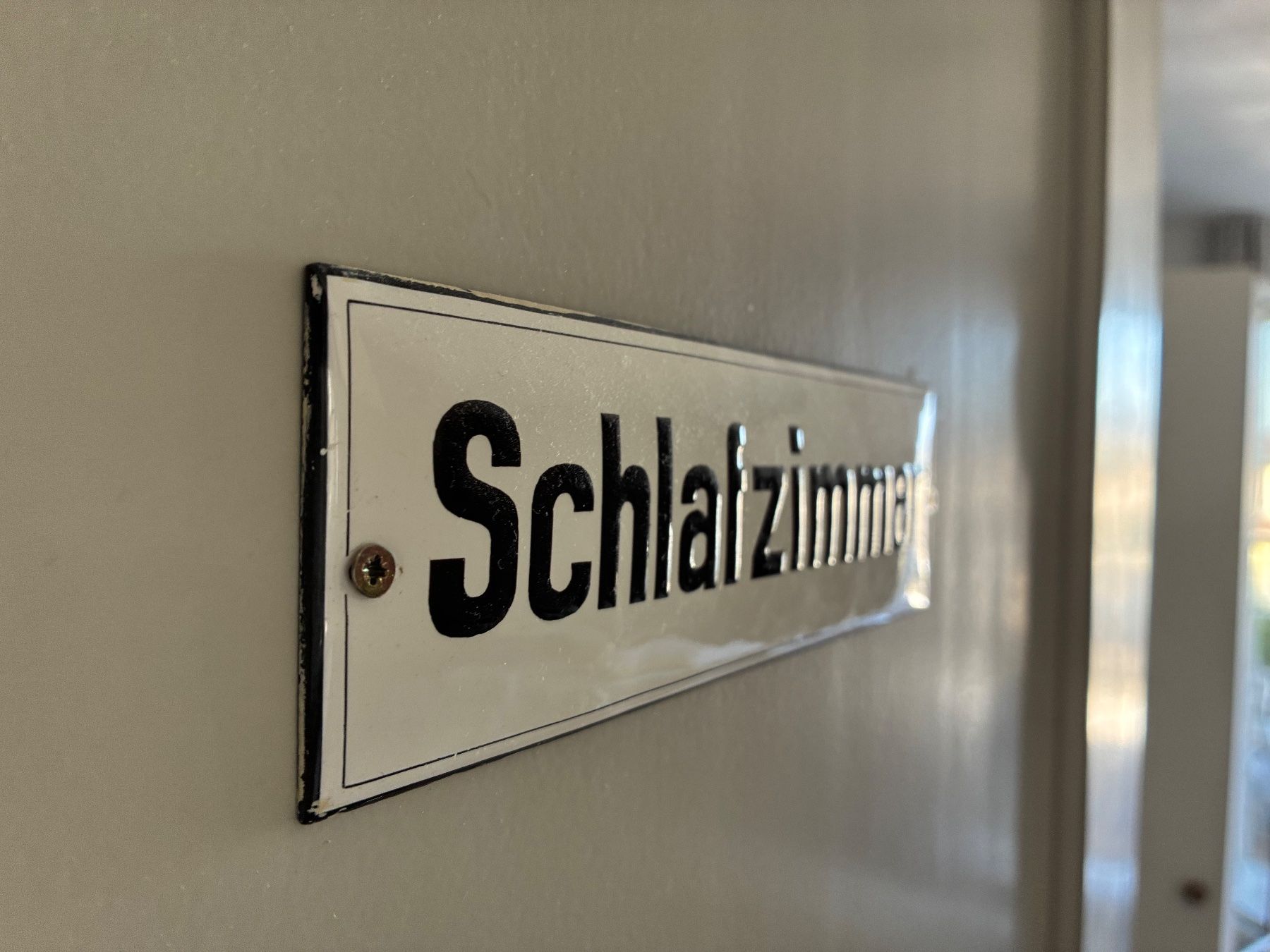 Schilder: Altes Emailschild Schlafzimmer – Gebraucht aus Steffisburg von Reitschel5 2