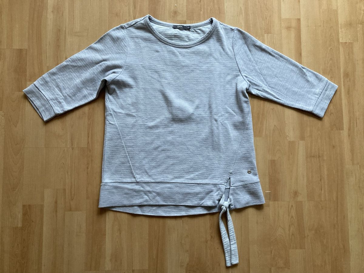 Cecil Pullover & Sweatshirts: graues cecil Sweatshirt mit 3/4 Ärmeln – Gebraucht aus Bönigen von Amsoldingen02