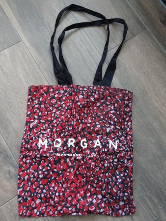 Tote bag Morgan motif léopard rouge & noir — neuf ...