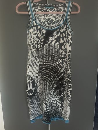 Marc Cain Sommerkleid, Grösse N3  Schwarz Weiss Muster
