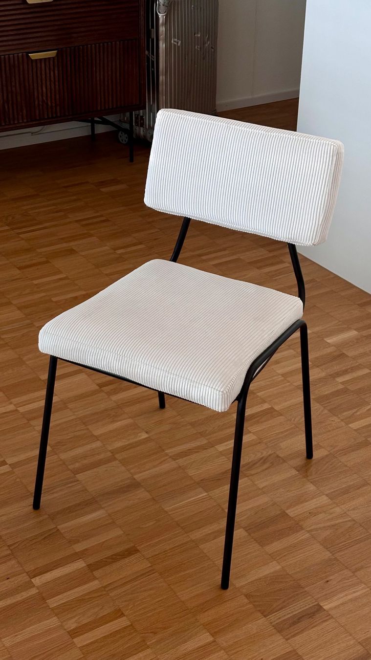 Westwing Sedie: 4 Cord Esszimmerstühle - Weiss – Nuovo (secondo la descrizione) da Basel venduto da yannis_s