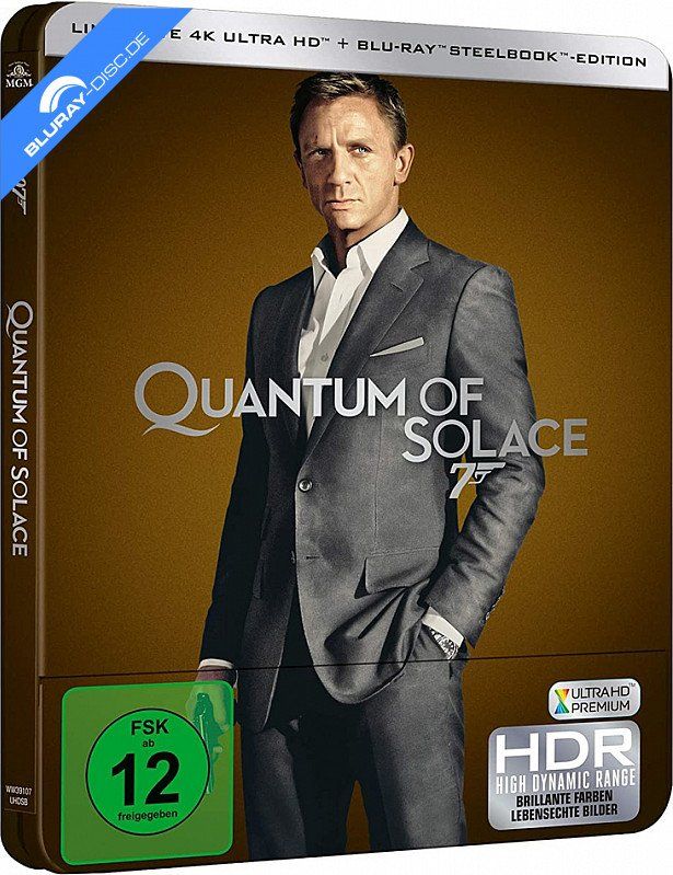 Tutti i DVDs: Blu-rayJames Bond 007-Ein Quantum Trost Steelbook 4K+Blu ray – Nuovo e nell'imballaggio originale da Dübendorf venduto da 13geister