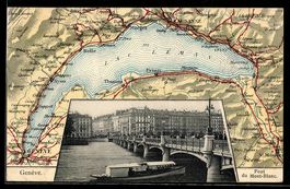 Geneve, Pont du Mont-Blanc, Umgebungskar