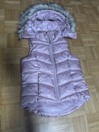 H&M winterjacke, rose, 144/140