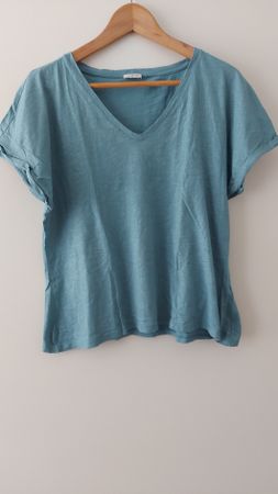 OLTRE Shirt Gr. M/ L - mint mit silbernem Schimmer