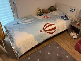 2 Lits enfant/adulte de 200cm/90cm avec matelas et sommier