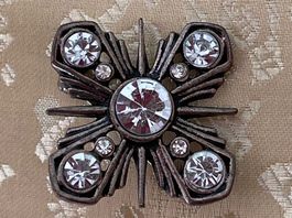 Brosche Croisette-Kreuzbrosche Frankreich 3,5x3,5cm