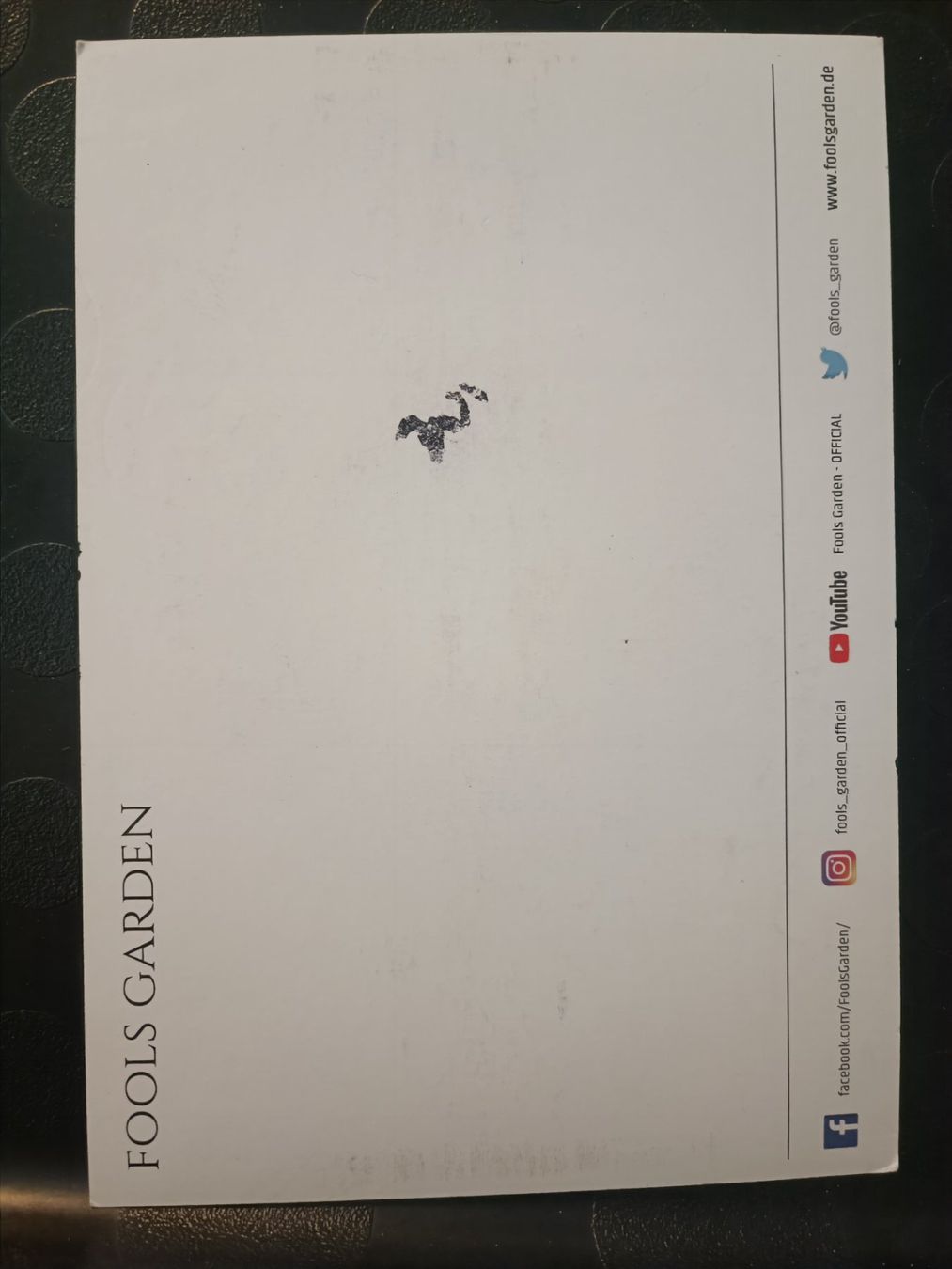 Autografi: Fools Garden - handsignierte Autogrammkarte – Usato da Menziken venduto da Artographs 1