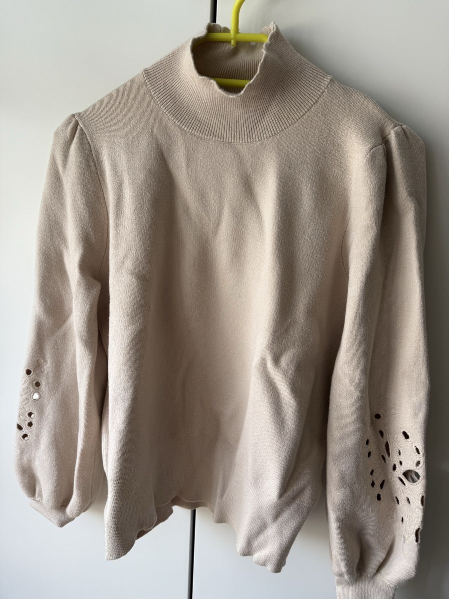 Pulls & Sweat-shirts: OBJECT Zalando Pullover beige, Grösse L – Neuf (Voir description) à Lenzburg par car_pzg8