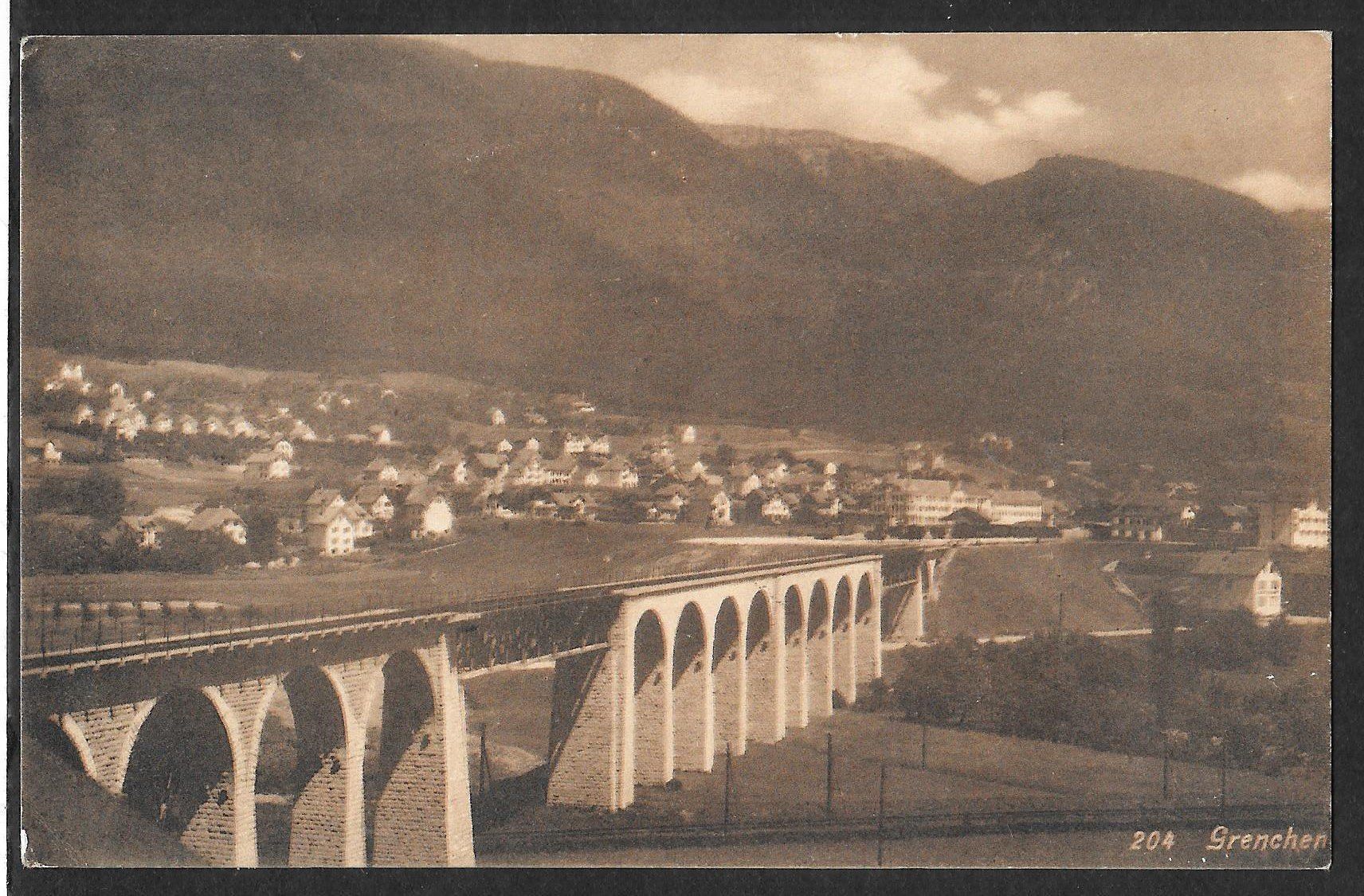 Cartes postales: Grenchen Teilansicht mit Viadukt – D'occasion à Olten par clotaldi