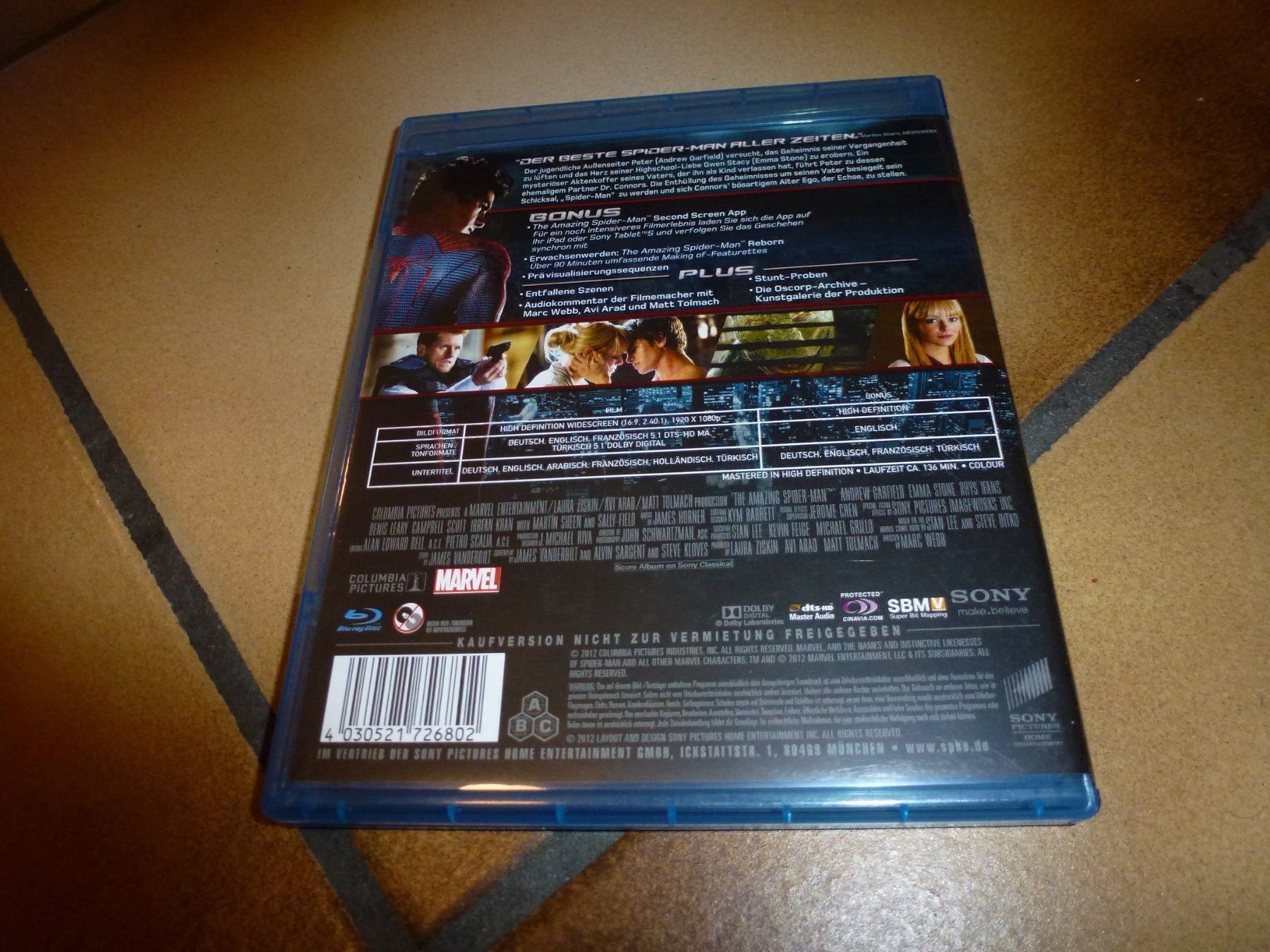 Tutti i DVDs: The Amazing Spider-Man BLU-RAY – Usato da Olten venduto da Disc-Verkauf 2