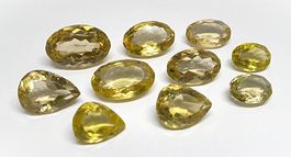 10x Citrines (Quartz lemon) 100.46 ct - Valeur 1'600.- Fr