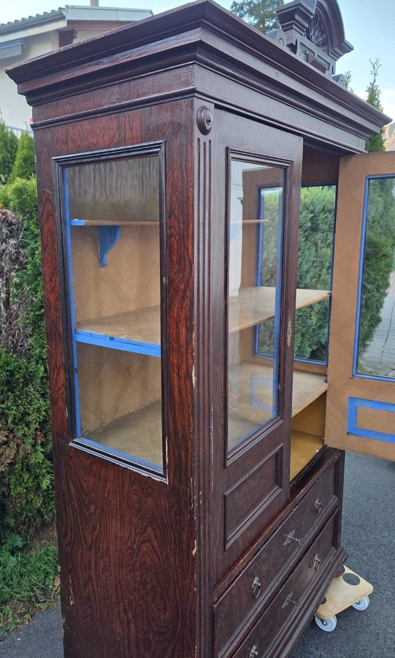 Vetrine: Antike Vitrine Schrank / Buffetschrank mit Glastüren – Usato da Flums venduto da Flumsantik 2