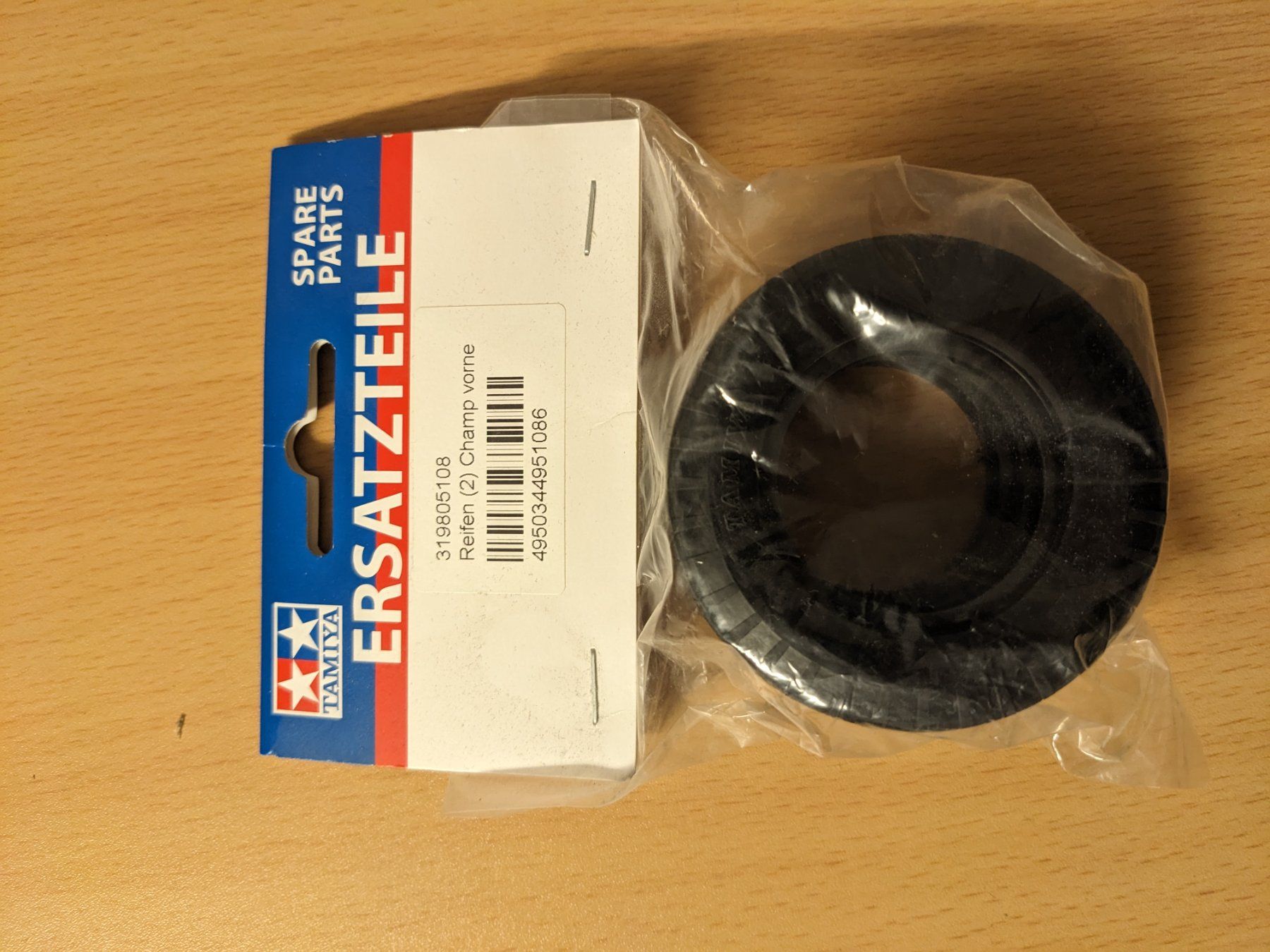 Tamiya Modellismo RC: Tamiya Buggy Champ Reifen vorne. – Nuovo e nell'imballaggio originale da Stetten AG venduto da Trexx75