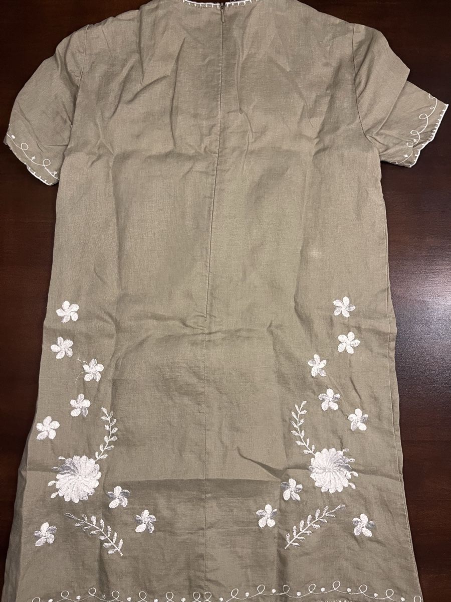 Zara Vestiti: Leinenkleid beige Grösse XS – Nuovo (secondo la descrizione) da Zürich venduto da eli_m6kx 1