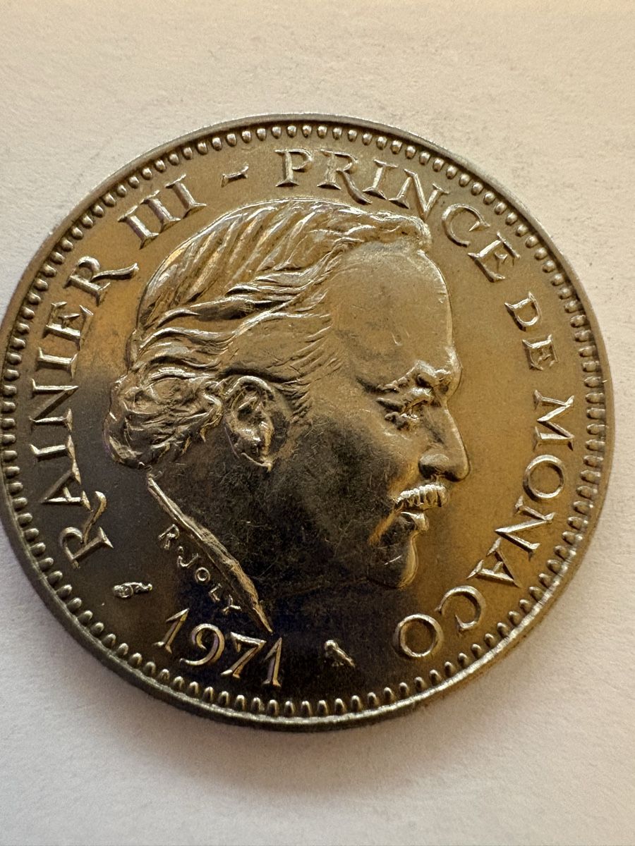 Tutti le monete: 5 Francs 1971 Monaco.  – Usato da Murten venduto da Tzaugg 5