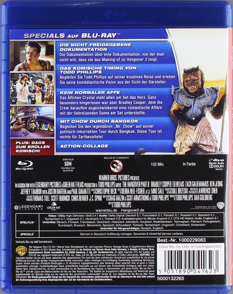 Tutti i DVDs: Hangover 2 [Blu-ray] – Nuovo (secondo la descrizione) da Laupen ZH venduto da Moviesammler 1