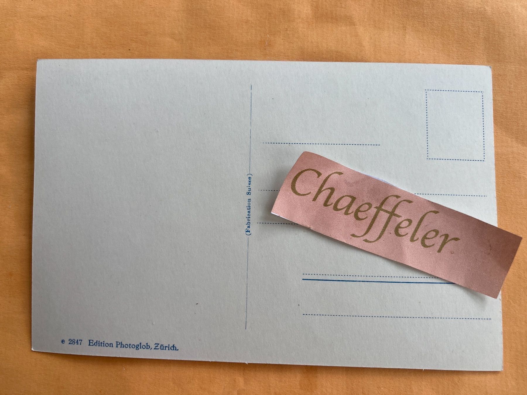 Cartoline postali: Kandersteg mit Blümlisalp – Usato da Zürich venduto da Chaeffeler 1