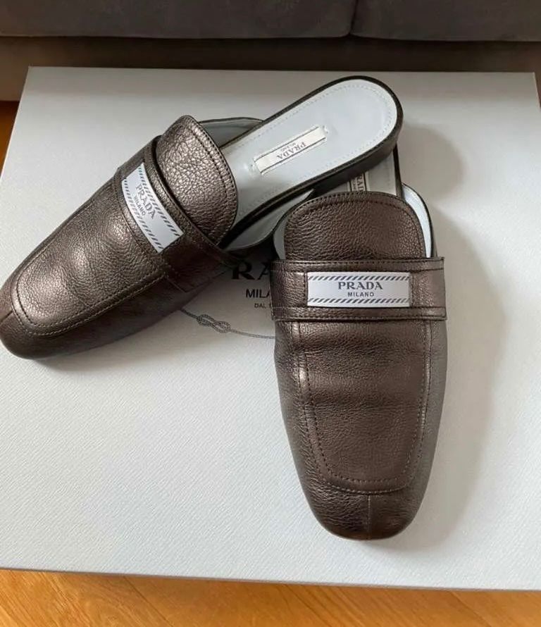 Prada Scarpe da donna: Prada Mules/Loafers, Gr. 40, braun – Nuovo (secondo la descrizione) da Triesen venduto da atos87 1