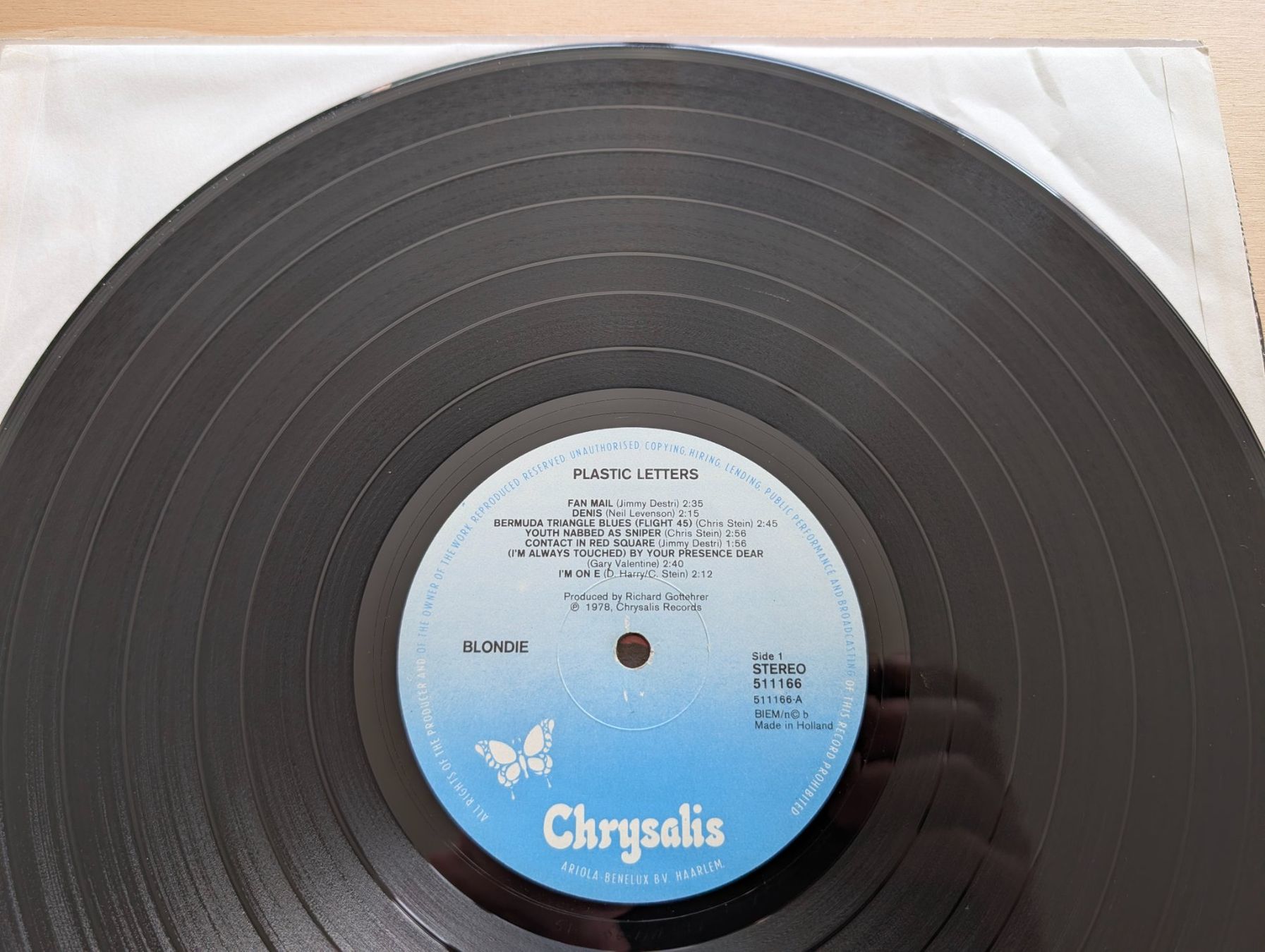Vinyles: Blondie – Plastic Letters  EU 78 – D'occasion à Ebikon par soundundvielfalt 5