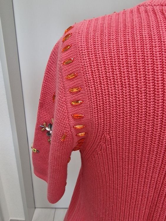 Camicette: Pink Embellished Knit Blouse – Usato da Basel venduto da dar_ch4051 4