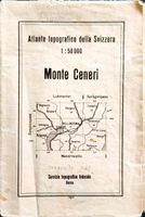 Monte Ceneri Landkarte 1944 *1: 50 000 Rarität