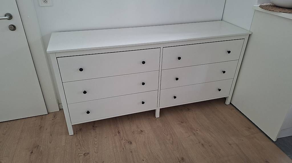 Kommoden: Commode IKEA HEMNES blanche  8 tiroirs  160 cm – Gebraucht aus Lausanne von mca_s5nn