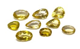 9x Citrines (Quartz lemon) 100.67 ct Valeur 1'600.- Fr