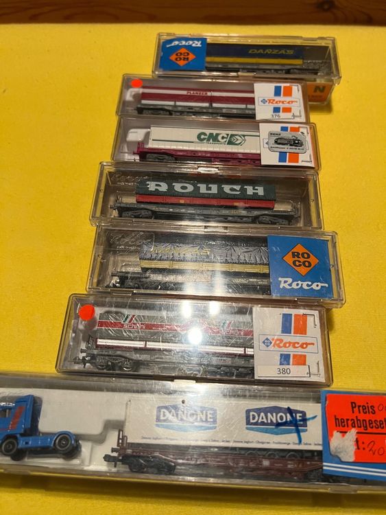 lots de 7 wagons marchandises jouef sans boîte bon état d