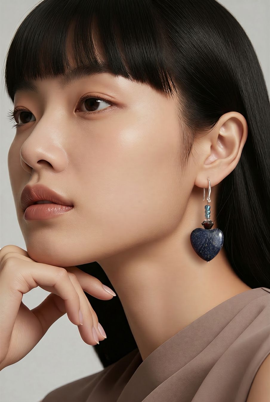 Swarovski Orecchini pendenti & Orecchini a lobo: Lapislazuli Herzchen, Swarovski NEU – Nuovo (secondo la descrizione) da Basel venduto da Chili007