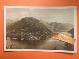 1938 017 Lago del Lugano. Monte Bré e sfondo di Porlezza. 