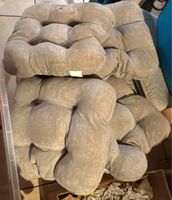 Sitzkissen Set grau bequem, gebraucht