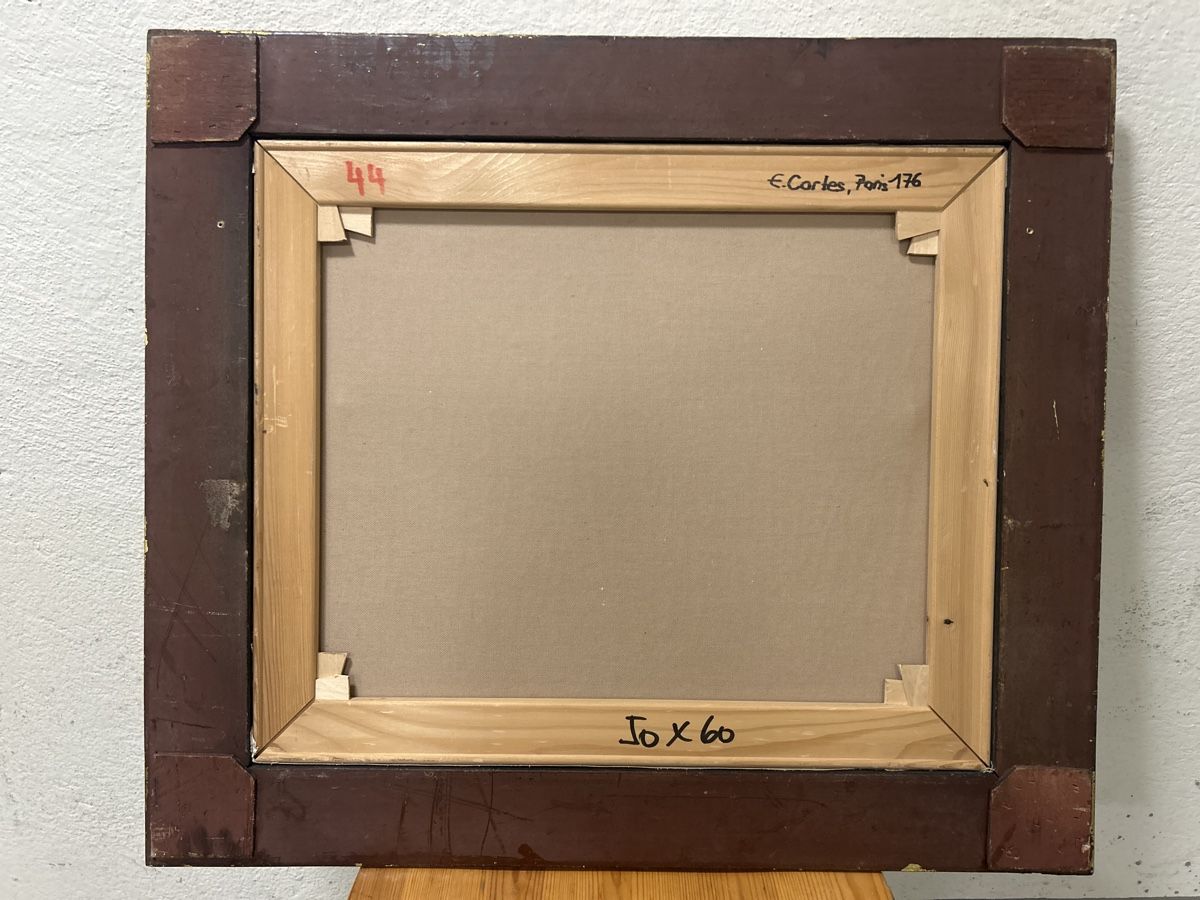 Dipinti: Winterliches Paris Ölgemälde Signiert, 60x50cm – Usato da Glarus venduto da KunstWerkEr-LS87 6