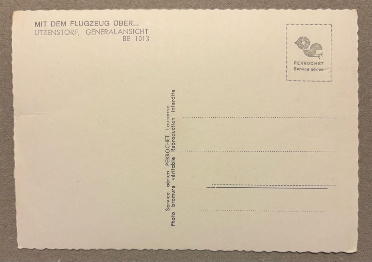 Ansichtskarten: Flugaufnahme Utzenstorf Generalansicht – Gebraucht aus Luzern von Balbel 1