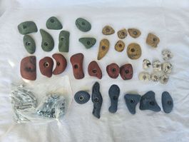 Klettergriffe-Set (34 Stück) mit Schrauben
