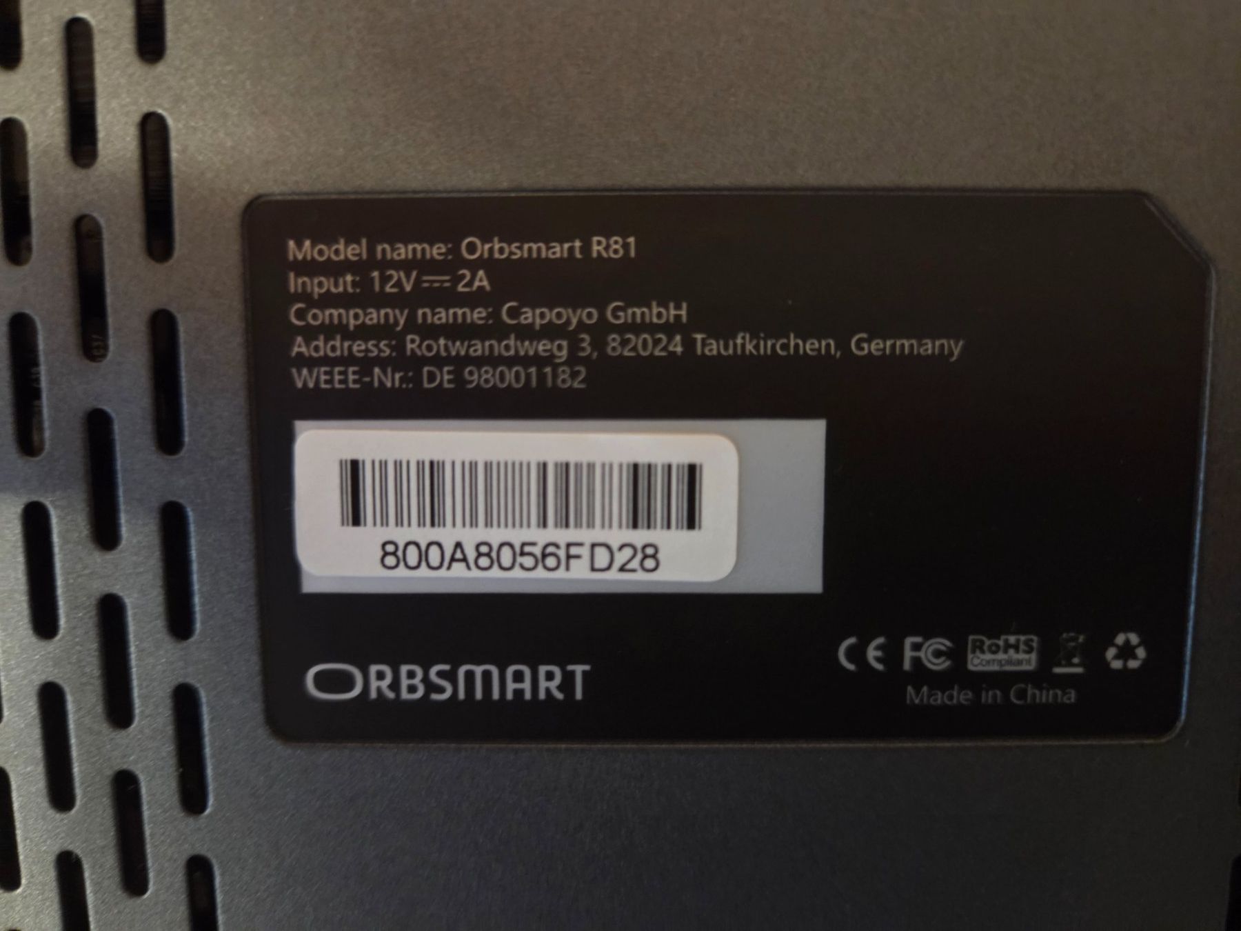 Audio- & Mediensysteme: Orbsmart R81 (Android Media-Player) – Gebraucht aus Müswangen von stoffi20 5