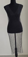 Netzkleid mit Perlenbesatz Grösse XS/S/M/L  neuwertig